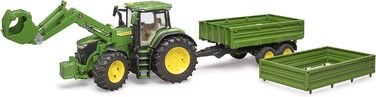 З фронтальним навантажувачем і причепом, 09828 John Deere 7R 350