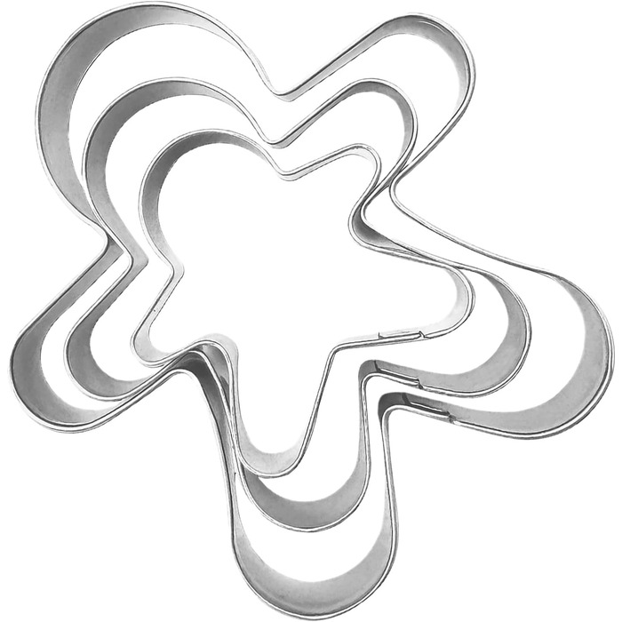 Різдвяні форми для випічки у формі пряникового чоловічка 3 шт Generisch