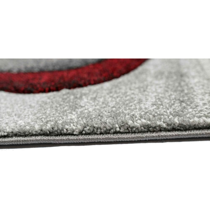 Килим для вітальні сучасний килим для вітальні абстрактний в сіро-червоному кольорі розмір 200 x 290 см 200 x 290 см сірий, червон