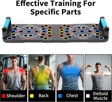 Розсувна дошка, портативна багатофункціональна знімна перекладина для віджимань 14-в-1, стійка для силових тренувань з ручками для чоловіків та жінок, тренажер для фітнесу та грудних м&39язів, 27-в-1