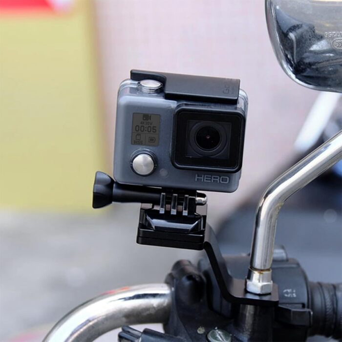 Кріплення для мотоцикла PULUZ Go pro, мотоциклетне кріплення Action Cam для GoPro Hero12 Black / Hero11 /10/9 /8/7 /6/5, Insta360 Ace/Ace Pro, DJI Osmo Action 4 та інших екшн-камер