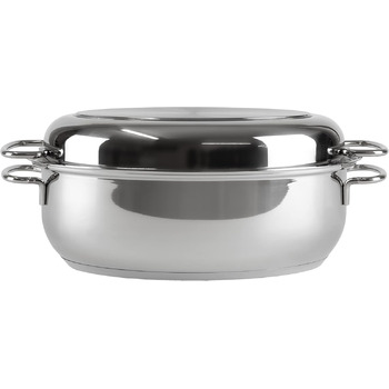 Каструлі Roaster Collection, всі типи варильних поверхонь індукційні, високоякісна нержавіюча сталь 18/10, кришка з терморегулятор