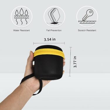 Жорсткий чохол, сумісний з бритвами Microtouch Titan для лисих чоловіків, коробка для зберігання електробритви з сітчастою кишенею, чорний, чохол для бритви