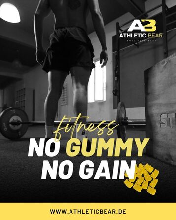 Жувальні цукерки Athletic Bear Creatine Monohydrate, 90 шт. (30 порцій)