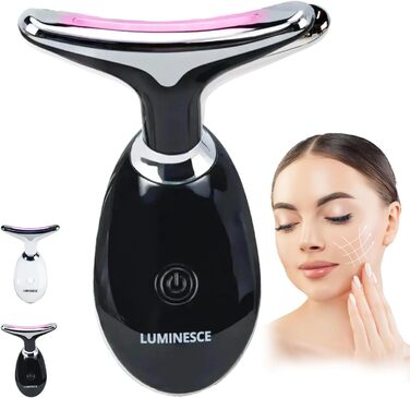 Масажер для обличчя проти зморшок, пристрій для краси обличчя з 7 режимами, пристрій для обличчя для підтяжки шкіри та ліфтингу Ems масаж обличчя (чорний), 7-in-1 Led Facialsculptor Original