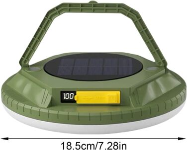 Портативний ліхтар Сонячне спорядження для виживання 1600 люмен Водонепроникний кемпінговий ліхтар для піших прогулянок, походів, активного відпочинку, саду, подвір&39я, патіо, балкону