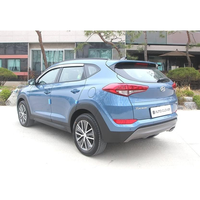 Набір вітрових дефлекторів AUTO CLOVER Chrome для Hyundai Tucson 2015-2020 (6 предметів)