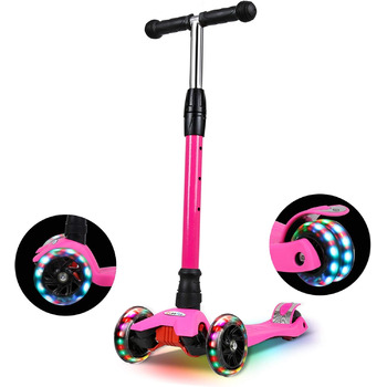 Дитячий самокат IMMEK, самокат на колесах з поліуретановим покриттям зі світлодіодними ліхтарями, діти на самокаті можуть бути на