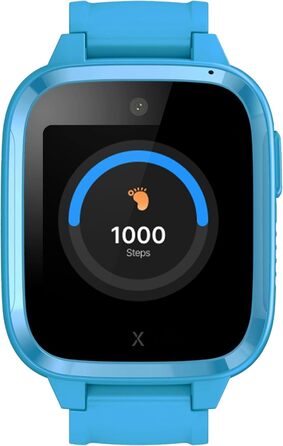 Дитячий телефон-годинник (із SIM-карткою) 4G, дзвінки, повідомлення, шкільний режим, функція SOS, GPS, камера, крокомір - вкл. безкоштовний 3-місячний контракт (СИНІЙ)