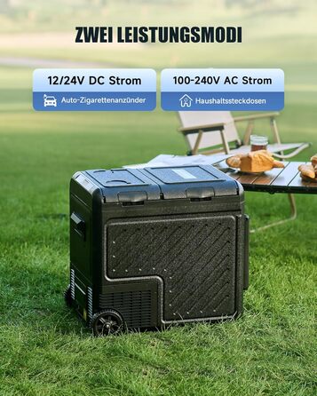 Автомобільний кемпінговий компресор cool box електричний 12/24V 230V автомобільний холодильник двозонний контроль температури доро