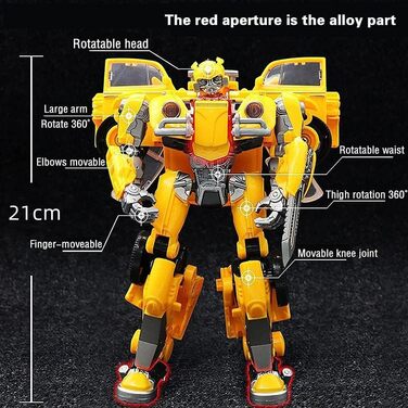 Іграшка-трансформер SUPYINI, деформований автомобіль-робот, іграшка-фігурка з трансформацією, сплавний автомобіль-робот, автомобільна іграшка для дітей та дорослих, WJ02800590BLAC1