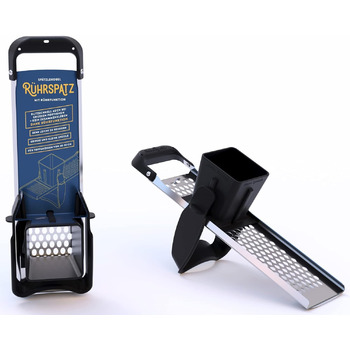 Слайсер Rhrspatz з нержавіючої сталі Spaetzle з функцією перемішування, дуже великий контейнер для тіста, готуйте шпецле в 4 рази