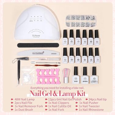 Стартовий набір BORN PRETTY з лампою (47 елементів)