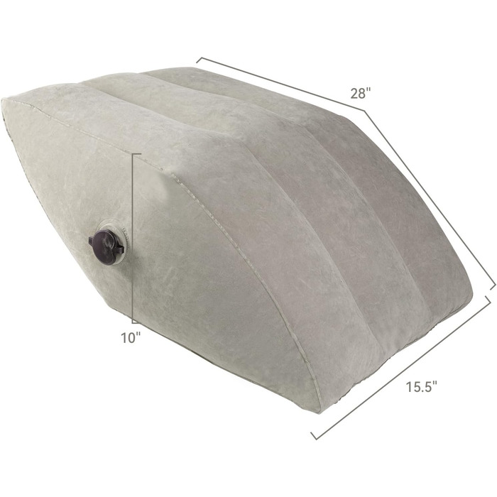 Надувна подушка для ніг lefeke 45 у формі ромба, сприяє кровообігу, оксамитова тканина, підходить для післяопераційного відновлення вдома та під час подорожей