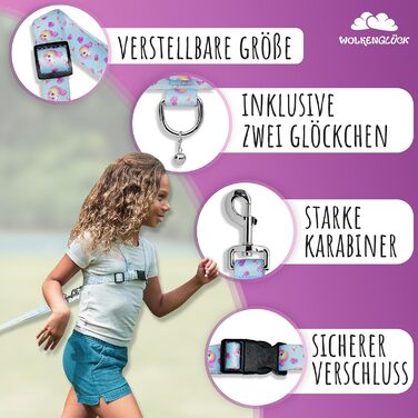 Дитяча повідка для коня світло-блакитний WOLKENGLÜCK