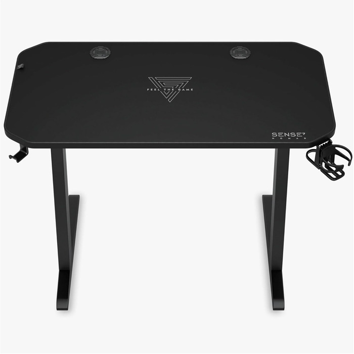 Ігровий стіл Nomad Classic, 120 x 60 см, МДФ / сталь / вуглецеве волокно, чорний