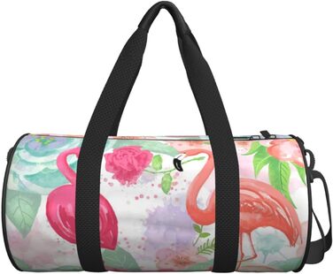 Дорожня сумка-циліндр з квітковим візерунком, спортивна сумка для чоловіків та жінок, сумка-мішок, спортивна сумка