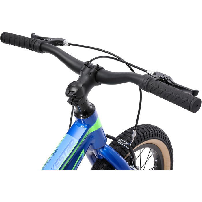 Дитячий алюмінієвий гірський велосипед BIKESTAR з V-подібними гальмами для дівчаток та хлопчиків віком 4-5 років 16-дюймовий дитячий гірський велосипед БЕЗ РИЗИКУ БЕЗ ПРОБНОГО ВИПРОБУВАННЯ, синій та зелений