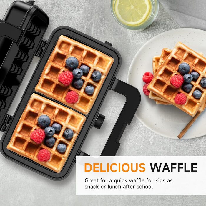 Бутербродниця 3 в 1, вафельниця з регулюванням температури 1200 Вт і 5 швидкостей, тостер для сендвічів, контактний гриль з 3 антипригарними пластинами для сендвічів, вафель, м'яса, світлодіодне підсвічування, прохолодна сенсорна ручка