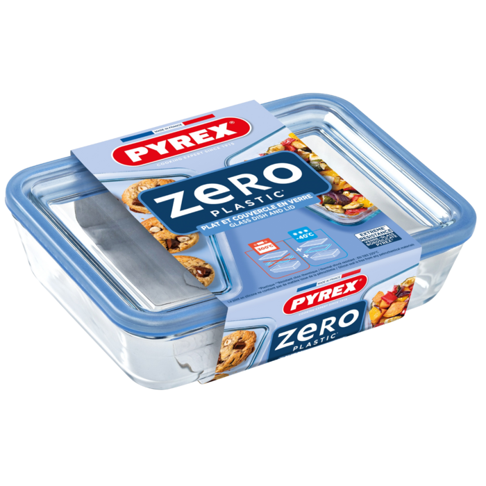 Форма з кришкою Pyrex Pure Glass, 19x14x5 см (0.8 л) (7092349)