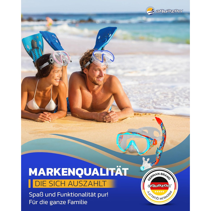 Надзвичайно зручний дитячий комплект для підводного плавання, маска для дайвінгу з надм&39яким силіконом, 7-14 років, кришталево чистий вид крізь загартоване скло Coral