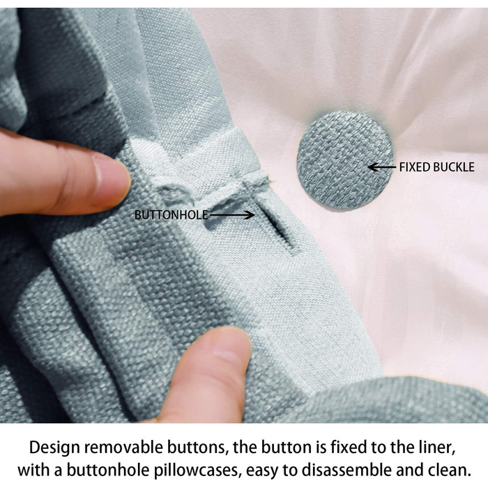 Велика клиноподібна подушка для читання з високою спинкою та поперековою опорою Відчуйте максимальне розслаблення та задоволення від читання з лляним чохлом, який можна прати, 180 см, сірий колір