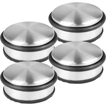 Набір з 4 твердих дверних заглушок з нержавіючої сталі - важка підлогова заглушка 1,2 кг/шт, дверна заглушка в сучасному дизайні з