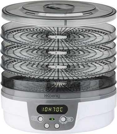 Дегідратор для фруктів, овочів, риби, м'яса, спецій та інших 5 лотків, 700