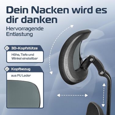 Ергономічне офісне крісло CleverSeat ПЕРЕМОЖЕЦЬ ТЕСТУ Офісне крісло зі 100 індивідуальним регулюванням Офісне крісло та ігрове крісло Комп&39ютерне крісло Ергономічне офісне крісло Обертове крісло 150 кг CleverSeat (антрацит)