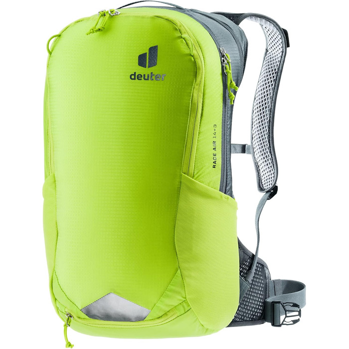 Велосипедний рюкзак Deuter Race Air 14+3, mineral-grove, 17 л, з системою Aircomfort