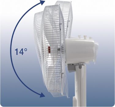 Вентилятор на п'єдесталі Honeywell Advanced QuietSet (5 налаштувань швидкості, функція таймера, коливання 70, регулювання висоти,