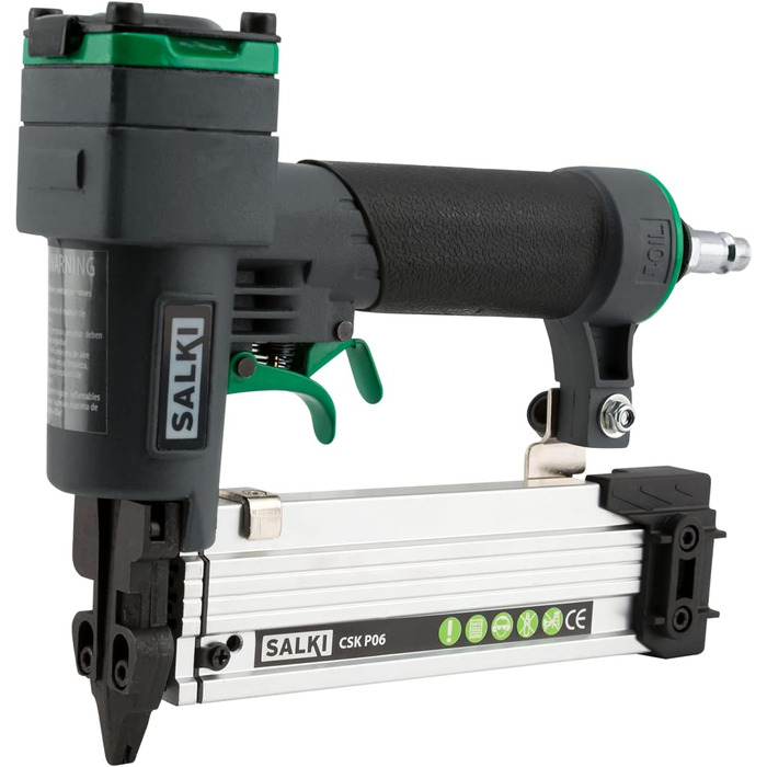 Пневматичний цвяхозабивач Salki CSK P06 - Пневматичний цвяхозабивач для цвяхів без головки 0,6 довжиною від 12 до 35 мм