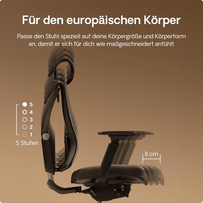 Ергономічне офісне крісло Desktronic з регулюванням висоти Офісне крісло з поперековою опорою - Зручне для спини - Комп&39ютерне крісло з регулюванням висоти та зручне для спини - Широка подушка SitPro (чорне)