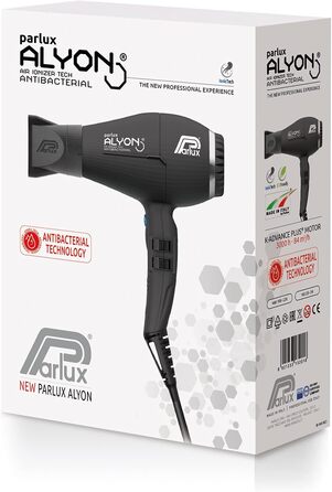 Фен Parlux Alyon Ionic, чорний