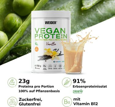 Протеїн веганський Weider Vanilla 750 г