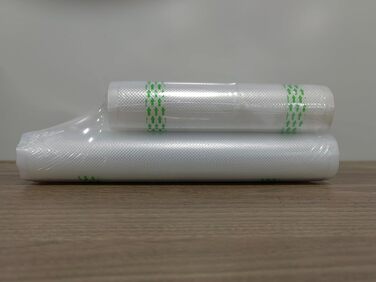 Вакуумні пакувальні пакети YISH Вакуумна плівка Вакуумні пакети Рулони харчової вакуумної плівки вакуумний мішок для рулонів плівки Sous Vide для вакуумного пакувальника 8 рулонів 20/28x300 см плівки, без BPA