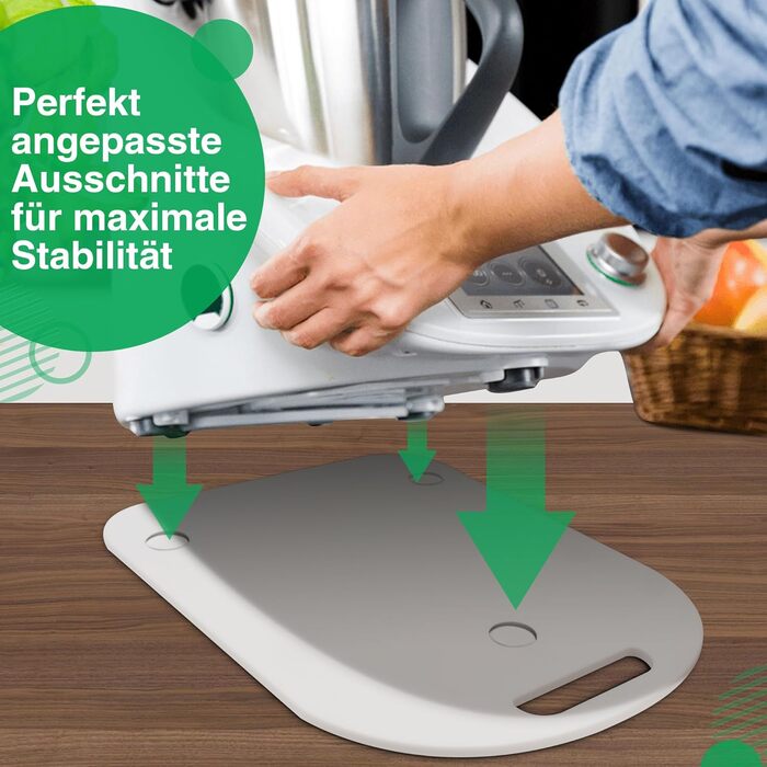 Акрилова розсувна дошка для Thermomix TM6 TM5, класична біла, швидке переміщення