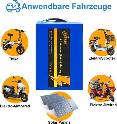 Акумулятор для електровелосипеда 36V 48V 8Ah 10Ah 14Ah 20Ah з комплектом швидкої зарядки 2A, T-подібним штекером, 30A BMS 36V 10AH з комплектом зарядного пристрою