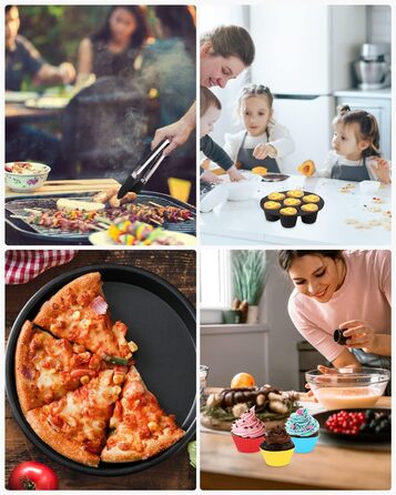 Дюймові аксесуари для фритюрниці, набір із 16 предметів із 200 аркушів паперу для випічки, підходить для фритюрниць діаметром понад 18 см (7 дюймів), 7-