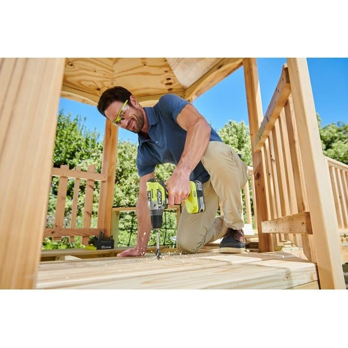 Перфоратор Ryobi r18pd5 - 0 один без вугільних щіток, 18 В, без акумулятора, 0 Вт, 18 В, зелений, стандартний