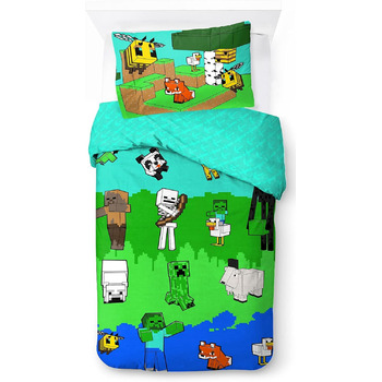 Креативна мода 100 бавовна комплект дитячої постільної білизни 135x200 см односпальний розмір - підодіяльник наволочка 50x70 см