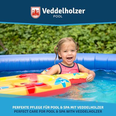 Набір для чищення Veddelholzer Mini 4 в 1 для басейну та спа, засіб для чищення басейну, тестер pH, таблетки хлору для басейну 2,7 г, pH мінус, скімер для догляду за басейном для початківців з інструкціями Perfect Cleaning Pool & Whirlpool