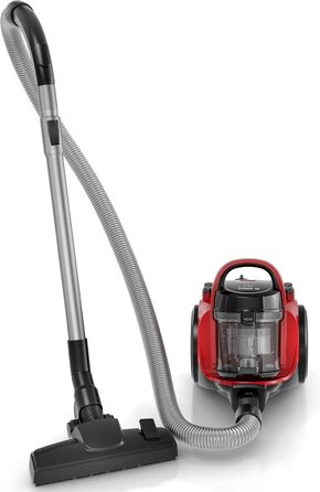 Безмішковий пилосос BOSCH BGC05AAA2, 78 дБ, контейнер 1,5 л, мийний HEPA 12-фільтр, червоно-чорний, щітка для паркету
