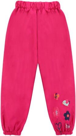 Дитячий плащ для дівчинки, водонепроникний костюм з капюшоном, куртка та штани, комплект одягу з 2 предметів, пурпуровий, 4-5 років