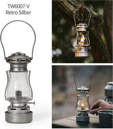 Штормовий ліхтар Thousand Winds Petroleum, ретро-нафтовий вуличний ліхтар, гасовий ліхтар Сутінковий, вітрозахисний штормовий ліхтар для активного відпочинку, кемпінгу, походів, пікніків, патіо, ретро-сріблястий