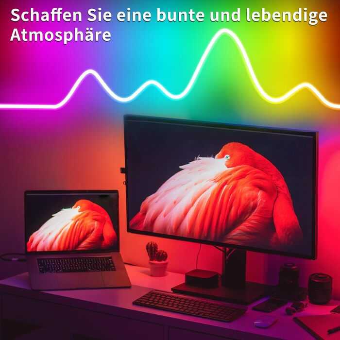 Неонова світлодіодна стрічка Segrass, керування додатком, з пультом дистанційного керування, водонепроникна гнучка неонова світлодіодна стрічка IP65, світлодіодна лампа 24 В Rgb світлодіодного діапазону, застосовна до спальні, кімнати та зовнішнього оздоб