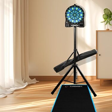 Стійка для дротиків Turnart для мішені для дартсу, стійка для дротиків, аксесуари для електронних мішень для дартсу, посилена стійка для дротиків 106-200 см, стійка для мішені для дартсу 3,7 кг