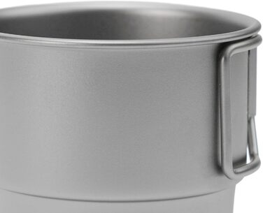 Кавова кружка, 300 мл, штабельована, для активного відпочинку, походів, з кришкою, герметична, для подорожей та кемпінгу, компактний рюкзачний посуд, піскоструминна обробка для пиття