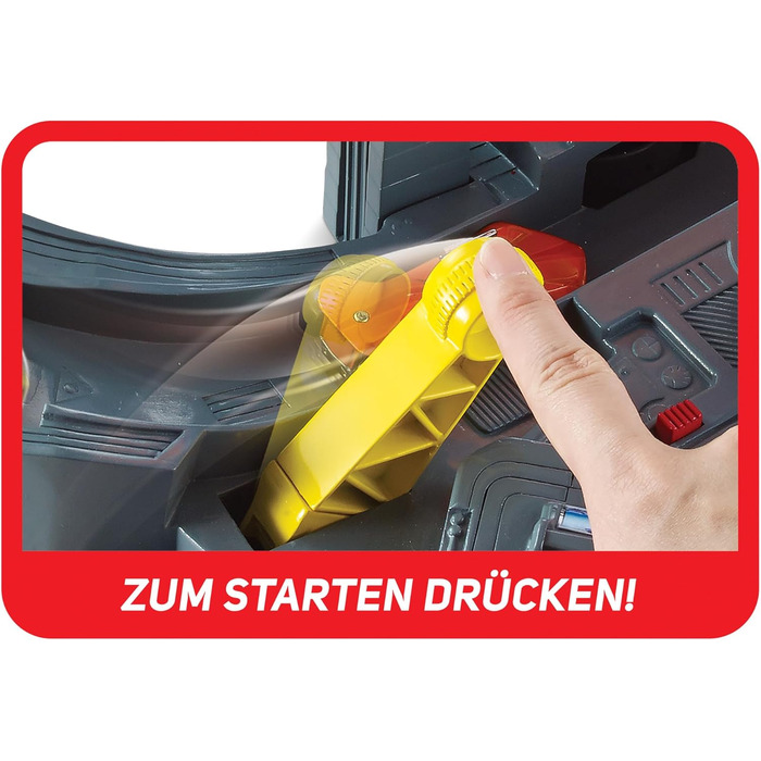 Гоночний трек Hot Wheels Mega Crash Super Track, з петляючими доріжками і поворотами, вкл. 1 іграшкову машинку і 2 пускових пристр