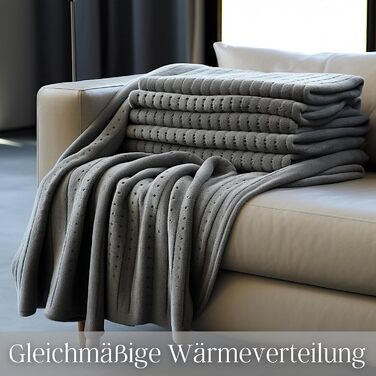 Електрична ковдра з підігрівом Steinborg з автоматичним вимиканням 150 x 80 см Таймер на 6 годин Можна прати в пральній машині при 30C 6 налаштувань температури Дистанційне керування Ковдра з підігрівом Підковдра з підігрівом Ковдра з підігрівом